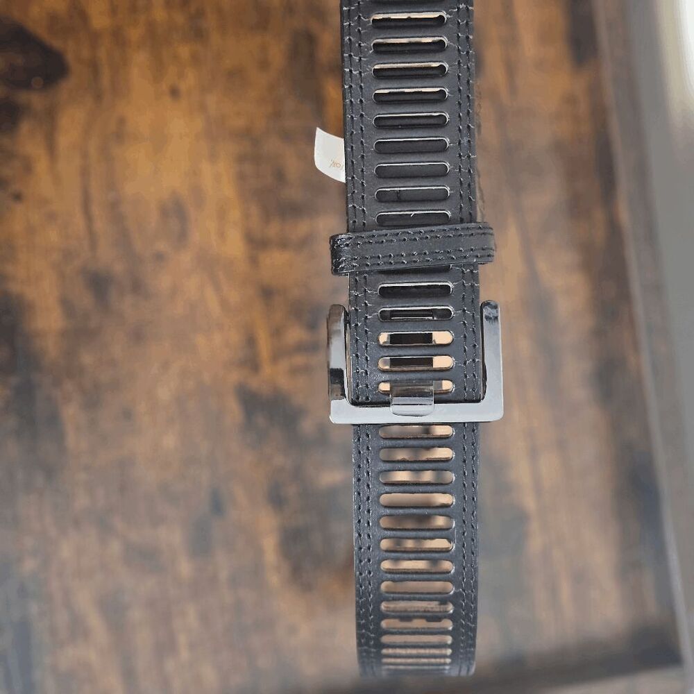 Betsey Johnson Perforated Studded Belt Women's Brown One Size